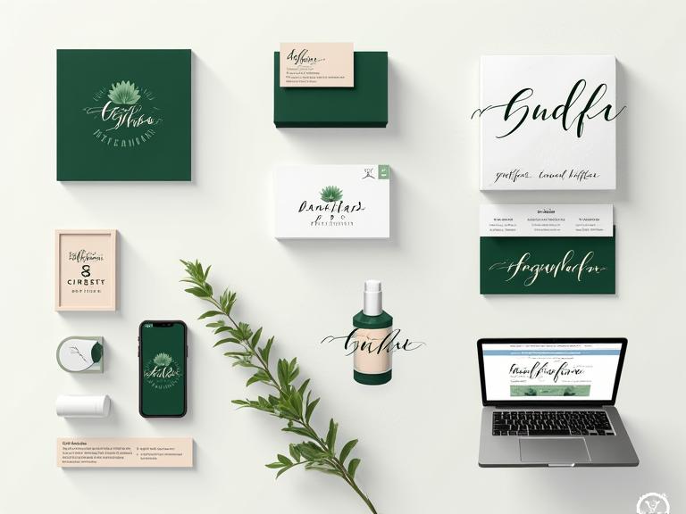 Branding corporativo com caligrafia